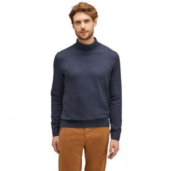 Herren-Longline Pullover STREET ONE MEN – Baumwolle, Gr. XL, Melange