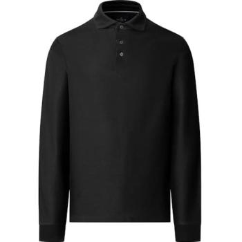 H‑Bone Green Forest Night Long Sleeve Polo