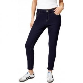 Jean in denim indaco con elastico, taglia 6 UK