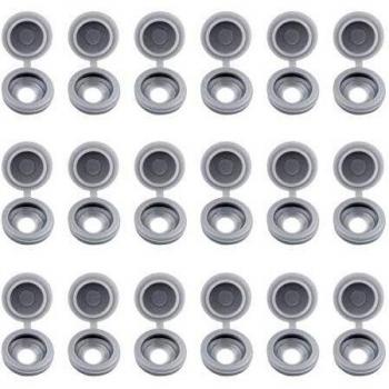 FoldOver Gray Screw Covers