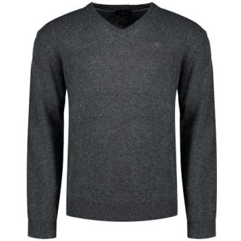 Camisa de punto gris Hackett London – V-neck, Hombre