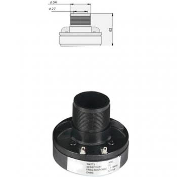 Tweeter 8 Ω 30 RMS pour klaxon automobile