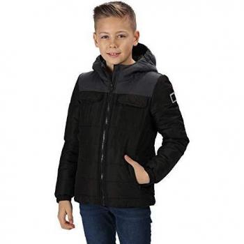 Regatta Kindermode Pasco Isolierte Reflektierende Jacke – Schwarz