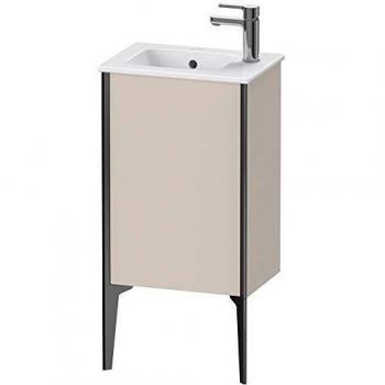 Duravit XViu Waschtisch-Unterschrank 41x29cm, stehend, schwarz matt, taupe, Anschlag rechts