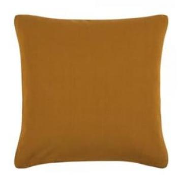 Dekokissen Sitzkissen Leda – Mustard‑Gelb – 40 × 40 cm – Baumwollmaterial – Kissenhülle – einzigartig