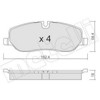 Metelli Freno Pattini Discovery III (TAA) 4.0 22-0693-0