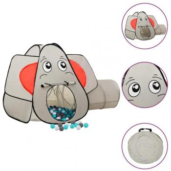Tenda Elefante Grigio con 250 Palline per Bambini