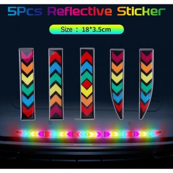 5 Pcs Reflective Car Safety Tape