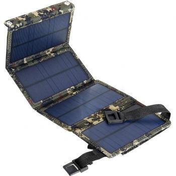 Opvouwbaar USB-zonnepaneel 20W/5V – waterbestendig, perfect voor outdoor‑activiteiten