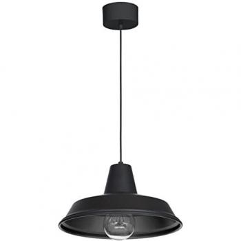 Suspension Métal Noir Ø 36 cm Design Rétro