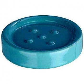 Keramische Seifenbehälter „Polaris“ – Pastellblau (WENKO)
