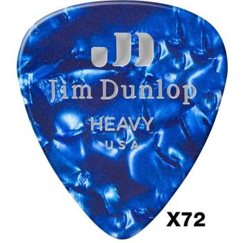 Guitar Picks Heavy Blue Pearloid – 72 Pack