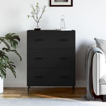 VidaXL Elegantes Schwarz Sideboard aus Holzwerkstoff