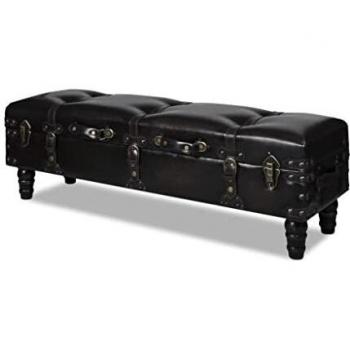 Cassapanca Lunga in Legno Marrone