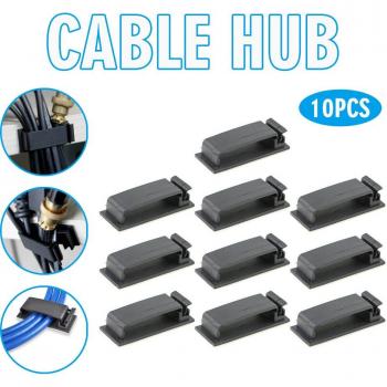 Organizador de Cables ABS Autoadhesivo