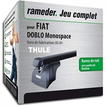 Pack Barres de Toit SquareBar pour Fiat DOBLO Monospace Rameder