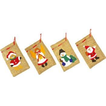 Pacchetto di Iuta Natalizio 24×17×0,5 cm