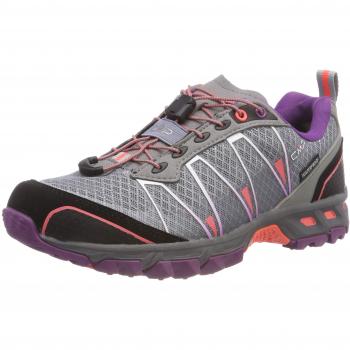 CMP Altak, Zapatillas de Running Asfalto Mujer, Gris (Stone-Red Fluo-Purple 13be), 38 EU
