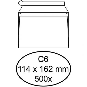 ENVELOP QUANTORE BANK C6 114X162 ZK 80GR WIT