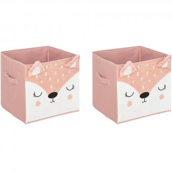 Pink Fox Cube Organizers for Kids