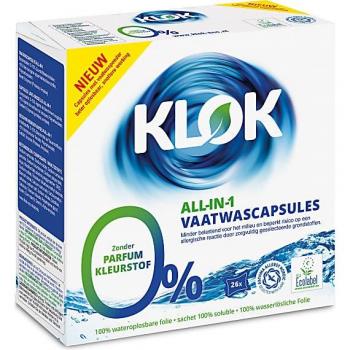 Klok Eco Vaatwaspoeder Alles-in-één (26 x 10g)