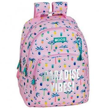 Mochila Moos escolar con adaptador para carro 32x15x42cm