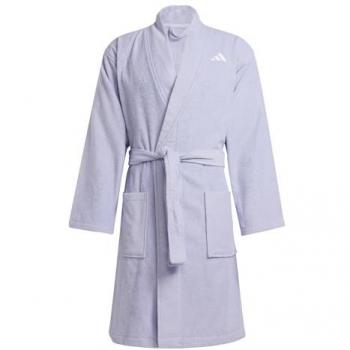 Peignoir à logo Adidas couleur blanche – L