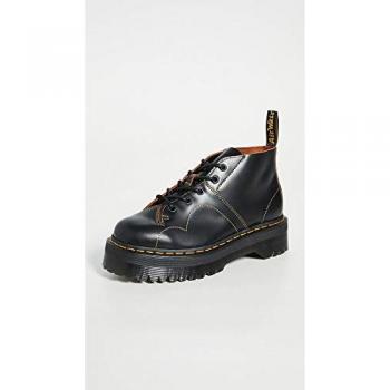 Bottines Dr. Martens Church Quad en cuir noir avec plateforme, taille 42