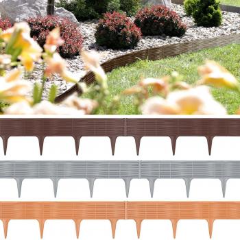 Lawn Edge Bed Frame Set 7.8 m Grey
