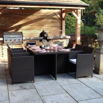 Nevada Elegant Cube Dining Set for 6