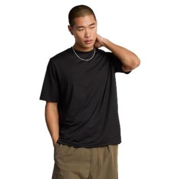 Lyle & Scott Men’s Black Neoprene T-Shirt (Panelled) – 44 / Regular