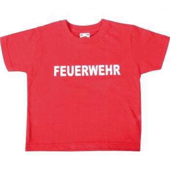 T-Shirt Feuerwehr, Unisex, Größe S, Rot