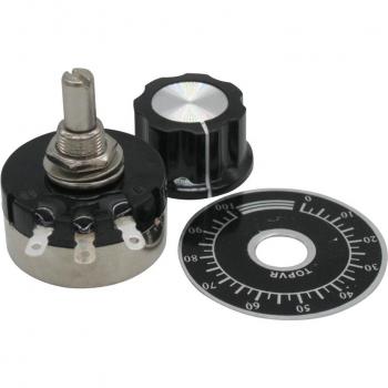 2pcs RV30YN20S B202 3W 2K Ohm Potentiometer with A03 Knobs and Dials