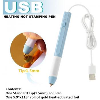 Lápiz Creativo USB Dorado Delgado