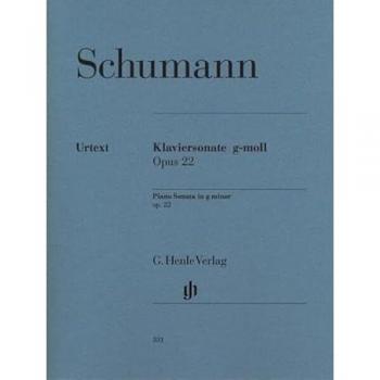 Sonate g-Moll op. 22 mit ursprünglichem Finalsatz. Klavier: Besetzung: Klavier zu zwei Händen (G. Henle Urtext-Ausgabe)