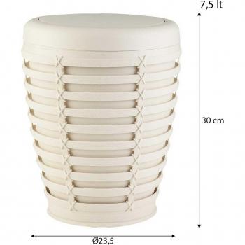 Primanova Palm Beige Waste Bin