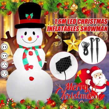 Accessoire de Noël gonflable bonhomme de neige 1,6M