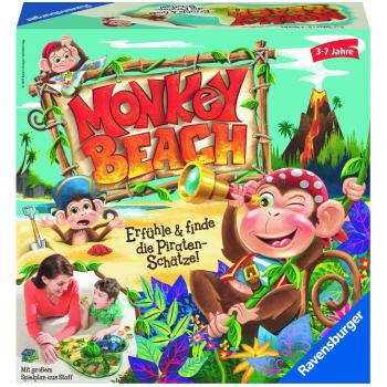 RAVENSBURGER 21181 – Monkey Beach – Familien‑Spiel