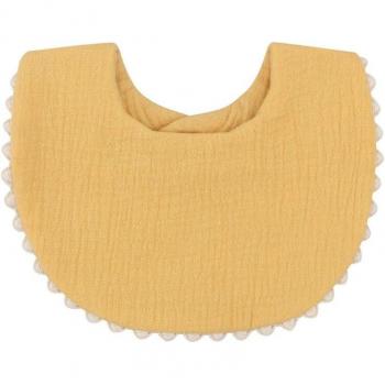 Bavoir en coton avec pompons pour bébé