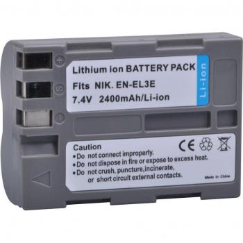2x 2400mAh EN-EL3e Lithium-ion Batteries and Charger for Nikon D30 D50 D70 D70S D90 D80 D100 D200 D300 D300S