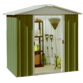 765 Returned Yardmaster Apex Metal Garden Shed Maximum External Size 6'8x 4'6