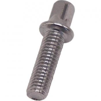 Silver M6 Outer Square Bolts, Drum Screws, 10mm-35mm, Set of 6