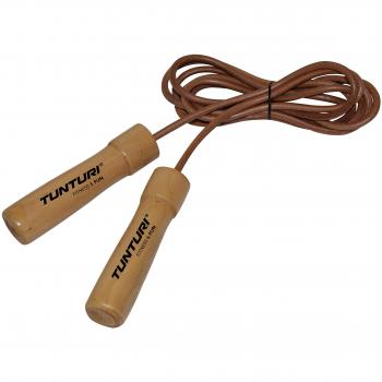 Tunturi Leather Jump Rope 275 cm Brown