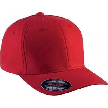 K‑Up Flexfit Cap – 6 Panels, Rot, M