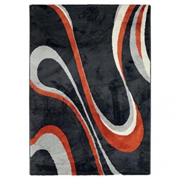 Alfombra multicolor con efecto sedoso 120 x 170 cm