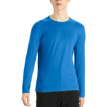 Icebreaker 200 Oasis Long Sleeve Crewe Herren (Merino, XL, Blau)