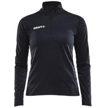 Craft Progress Damen Trainingspullover Halfzip Noir 2XL