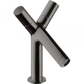 Mitigeur lavabo Hansgrohe AXOR Starck tirette noir chromé poli