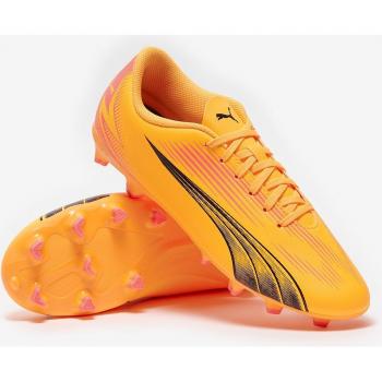 Puma Ultra Play Junior Firm Ground Football Boots Orange/Black 5 unisex