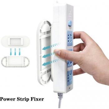 Punch-Free Power Strip and Router Holder